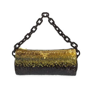 Prada Sequin Gradient Chain Semi Shoulder Bag